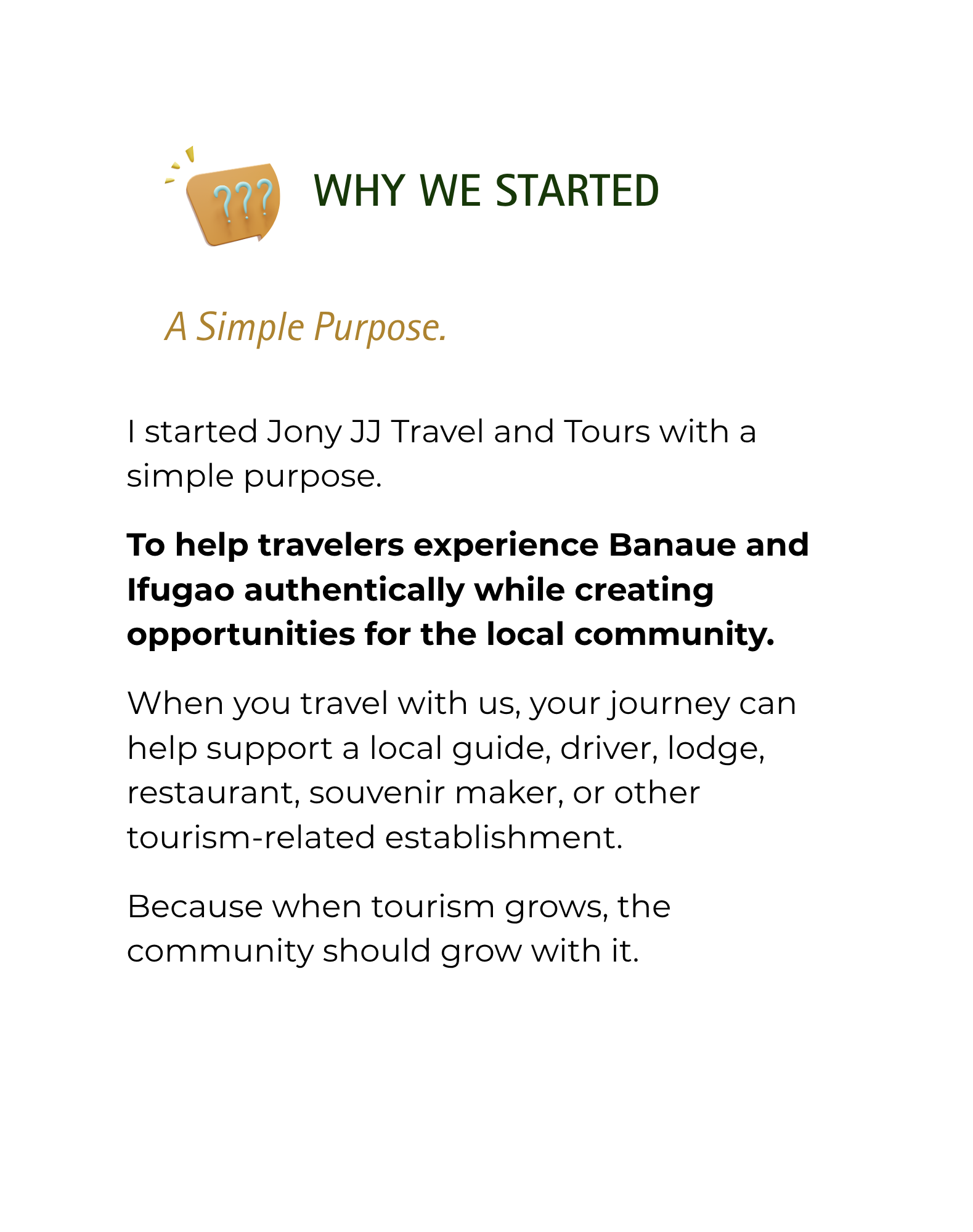 Why we started?