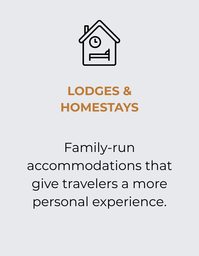 lodges and homestays